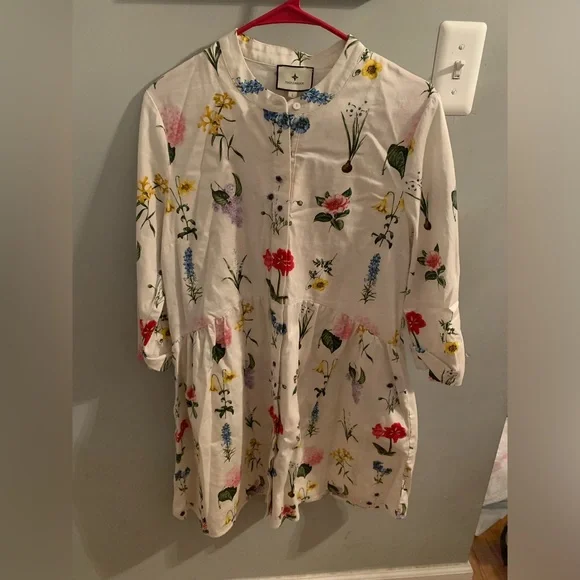 Tuckernuck Fresh Buds Royal Shirt Dress - Picture 2 of 5